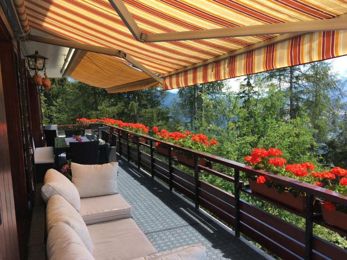 Pension Les Audannes Anzere Bagian luar foto